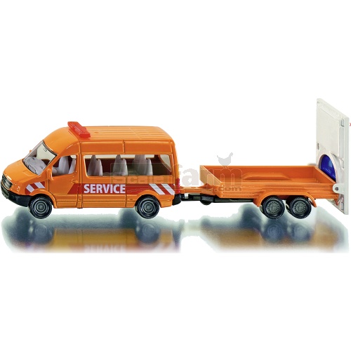 Transporter with Traffic Control Trailer