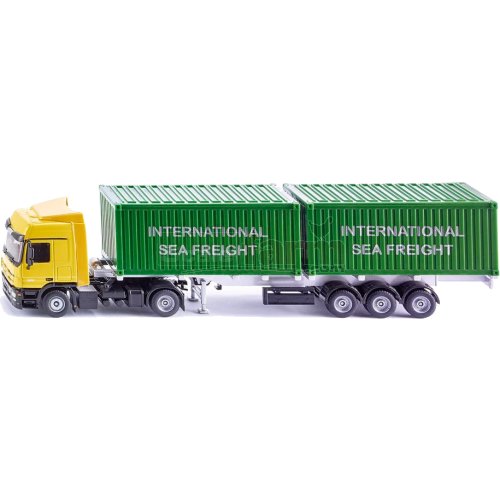 Mercedes Benz Actros Semi Trailer with 2 Containers