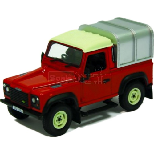 Land Rover Defender 90 with Canopy (Red)