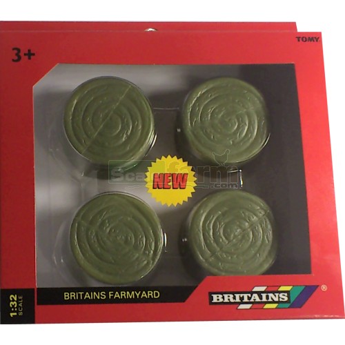 Round Green Bales (Pack of 4)