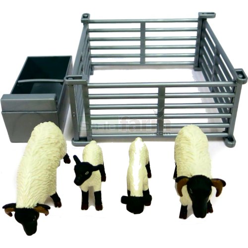 Sheep Pen Set with 4 Sheep - Big Farm