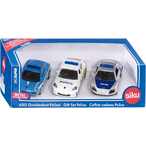 Police - 3 Car Gift Set