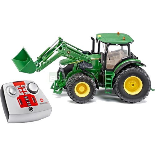 John Deere 7R Tractor with Front Loader (2.4 GHz with Remote Control Handset)