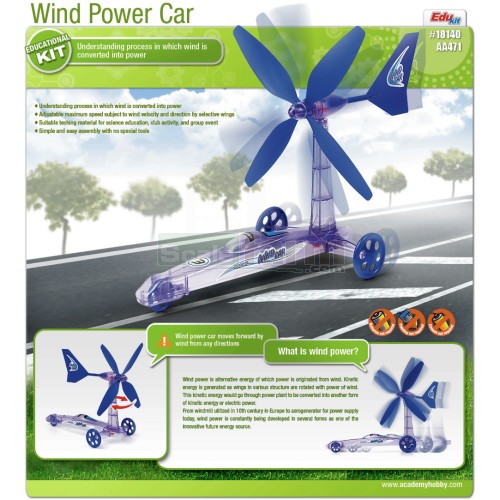 Wind Powered Car Educational Model Kit