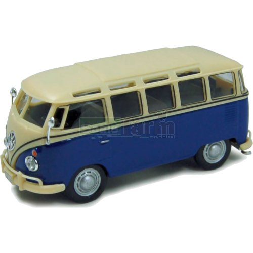 VW T1 Samba Bus - Dark Blue / Cream
