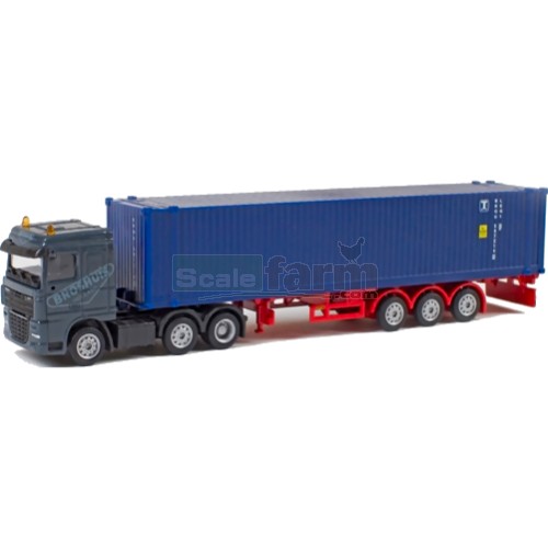 DAT XF105 Truck with Container Trailer - Broshuis