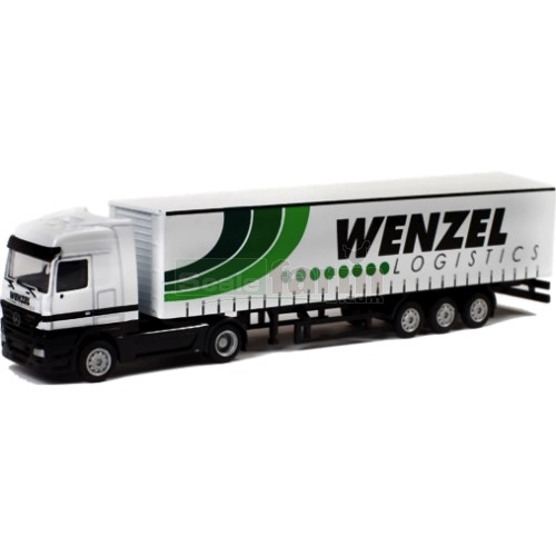 Mercedes Benz Actros Mega Space Truck with Curtainside Trailer - Wenz