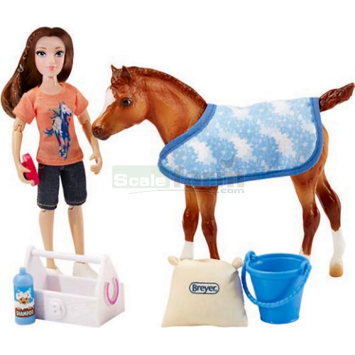 Bath Time Fun - Figure, Horse and Accessories Set