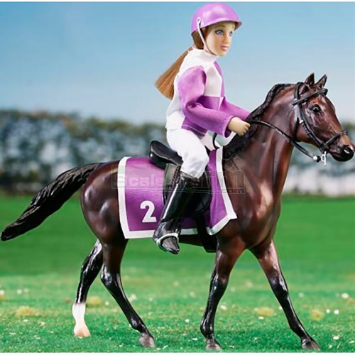 Race Horse and Jockey Set