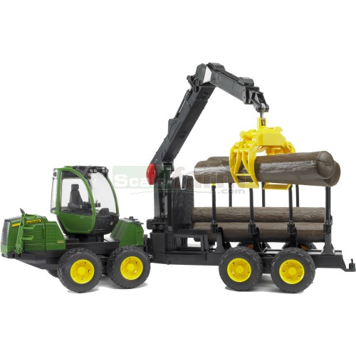 John Deere 1210E Forwarder with Grab and 4 Logs
