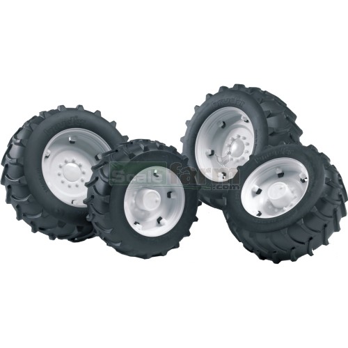 Twin Tyres with White Rims - Super Pro 02000 Series