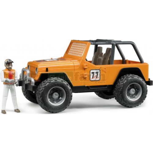 Jeep Wrangler Cross Country Racer with Driver - Team Orange