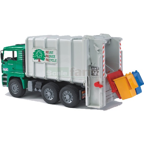 MAN Rear Loading Garbage Truck (Green -White)