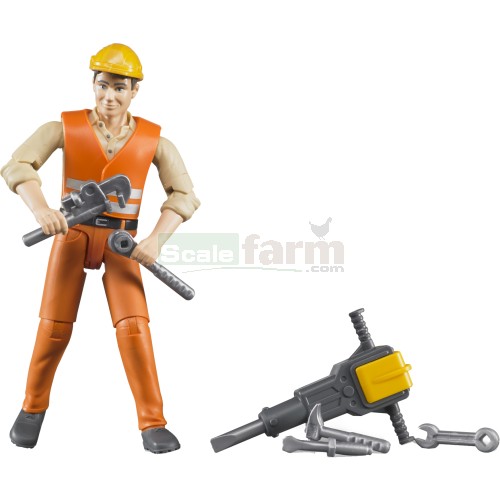 Construction Worker with Accessories