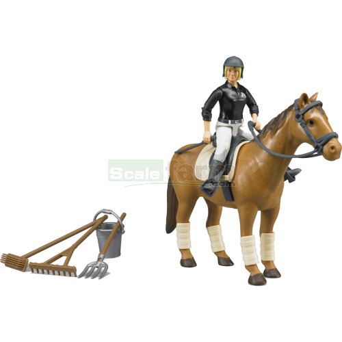 Riding Set with Figure and Horse