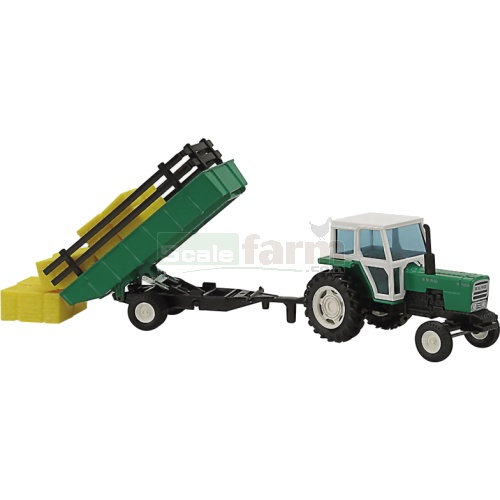 Ebro 6100 Tractor with Tipping Trailer