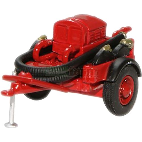 Coventry Climax Pump Trailer - Red