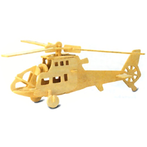 Helicopter Woodcraft Construction Kit