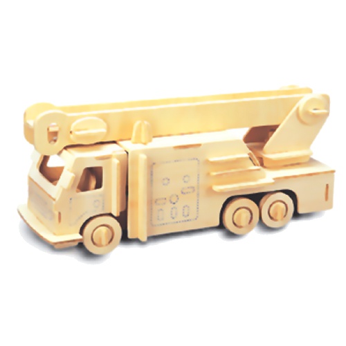 Fire Engine Woodcraft Construction Kit