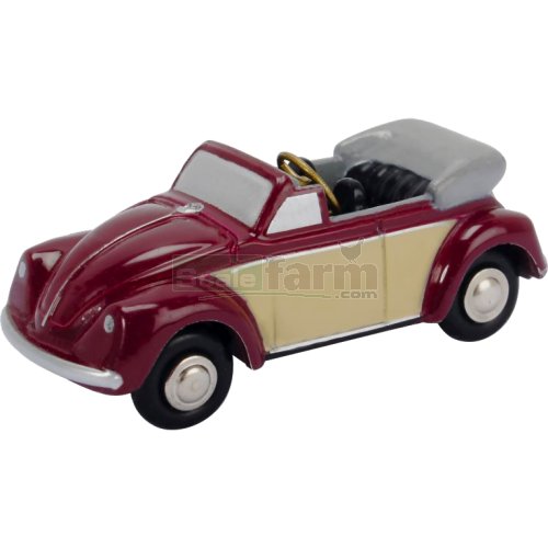 VW Beetle Cabriolet - Red/Beige