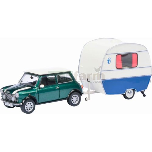 Classic Mini Cooper & Knaus Caravan