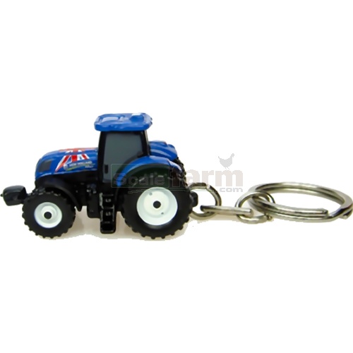 New Holland T7.210 Tractor Keyring (Union Jack Edition)