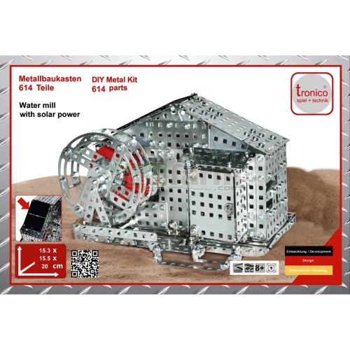 Water Mill with Solar Power Construction Kit