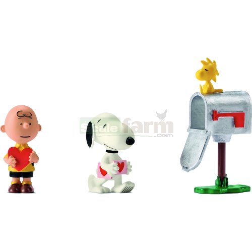 Charlie Brown, Snoopy and Woodstock Valentine's Day Set