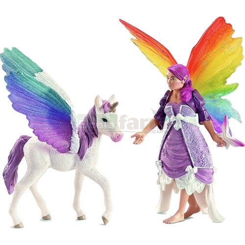 Lis Rainbow Elf and Pegasus Foal