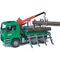 Preview MAN Timber Truck With Loading Crane And 3 Trunks