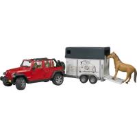 Preview Jeep Wrangler Unlimited Rubicon with Horse Trailer and 1 Horse