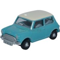 Preview Classic Mini Cooper -  Surf Blue / Old English White