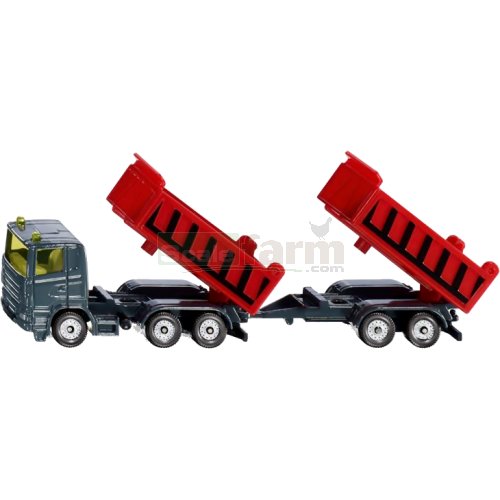 Truck with Dumper Body and Tipping Trailer