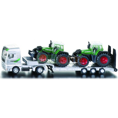 Low Loader with 2 x Fendt 926 Vario Tractors