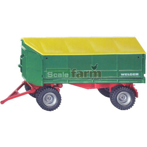 Welger Two Sided Tipping Trailer with Awning