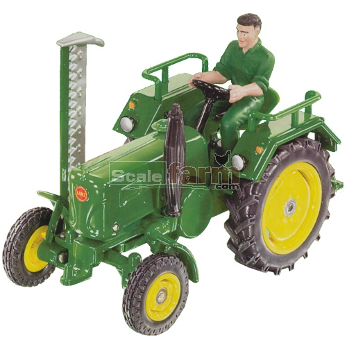 John Deere Lanz Vintage Tractor with Side Cutter