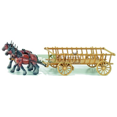 Vintage Cart with Two Horses