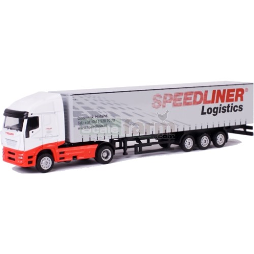 Iveco Stralis Truck with Curtainsider Trailer - Speedliner