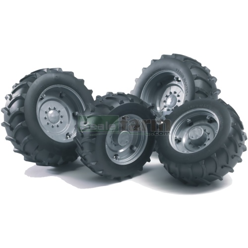 Twin Tyres With Silver Rims - 02000 Series