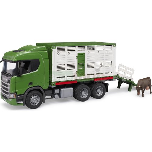 Scania Super 560R Livestock Transporter with Cow