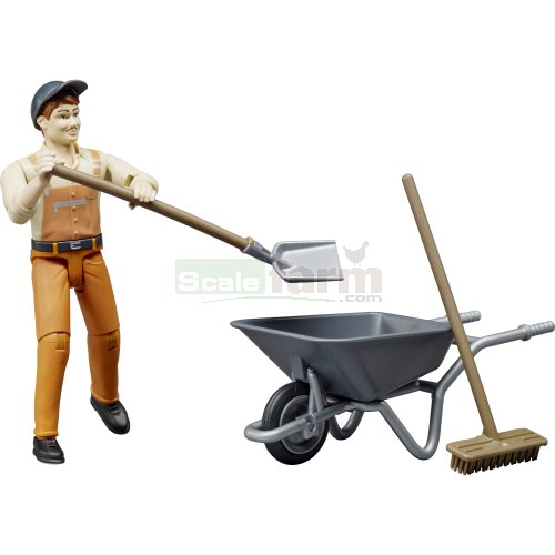 Municipal Worker Figure and Accessories Set