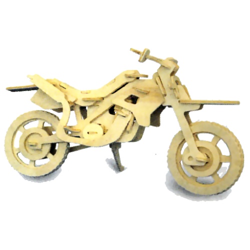Cross-Country Motorbike Woodcraft Construction Kit