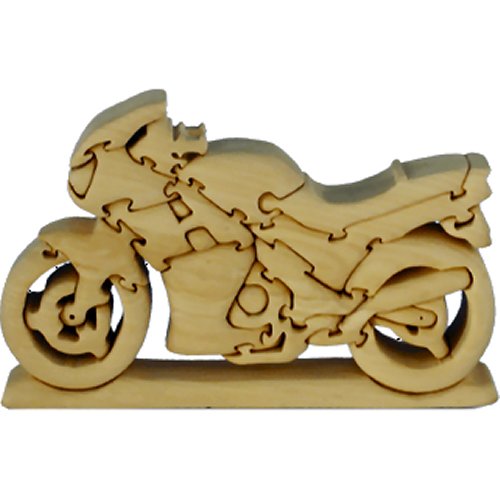 Sports Motorbike Wooden Puzzle