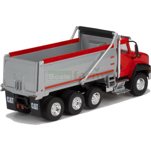 CAT CT660 Dump Truck - Red and Silver