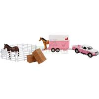 Preview Mitsubishi with Horse Trailer and Accessories - Pink