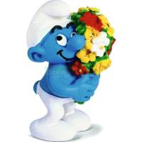 Preview Smurf with Bouquet of Flowers