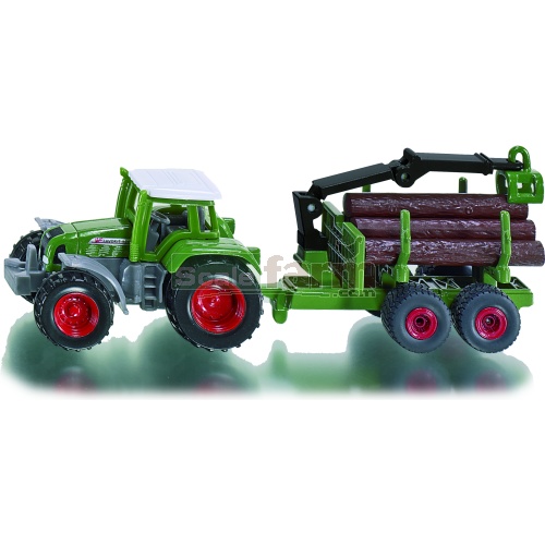 Fendt Favorit 926 Tractor with Forestry Trailer