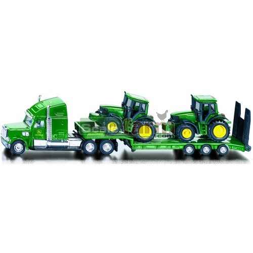 Low Loader with 2 x John Deere 6820 Tractors