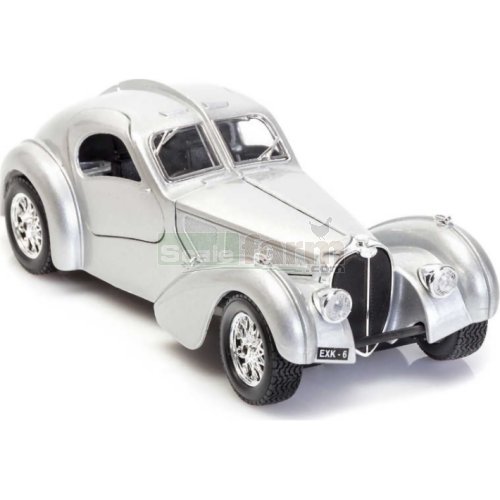 Bburago 22092 - Bugatti Atlantic - Silver