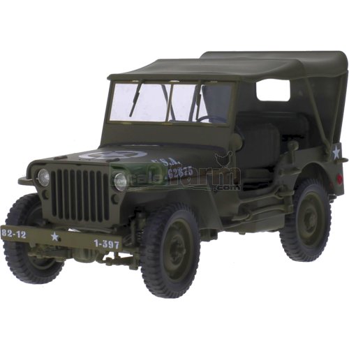 US Army WWII 1/4 Ton Army Jeep Closed Top